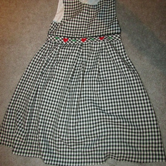 FLORENCE EISEMAN BLACK & WHITE GIRLS DRESS SIZE 6 - Picture 5 of 8